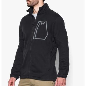 Under Armour Men’s UA Extreme Cold Gear Full Zip Jacket Black Size Large